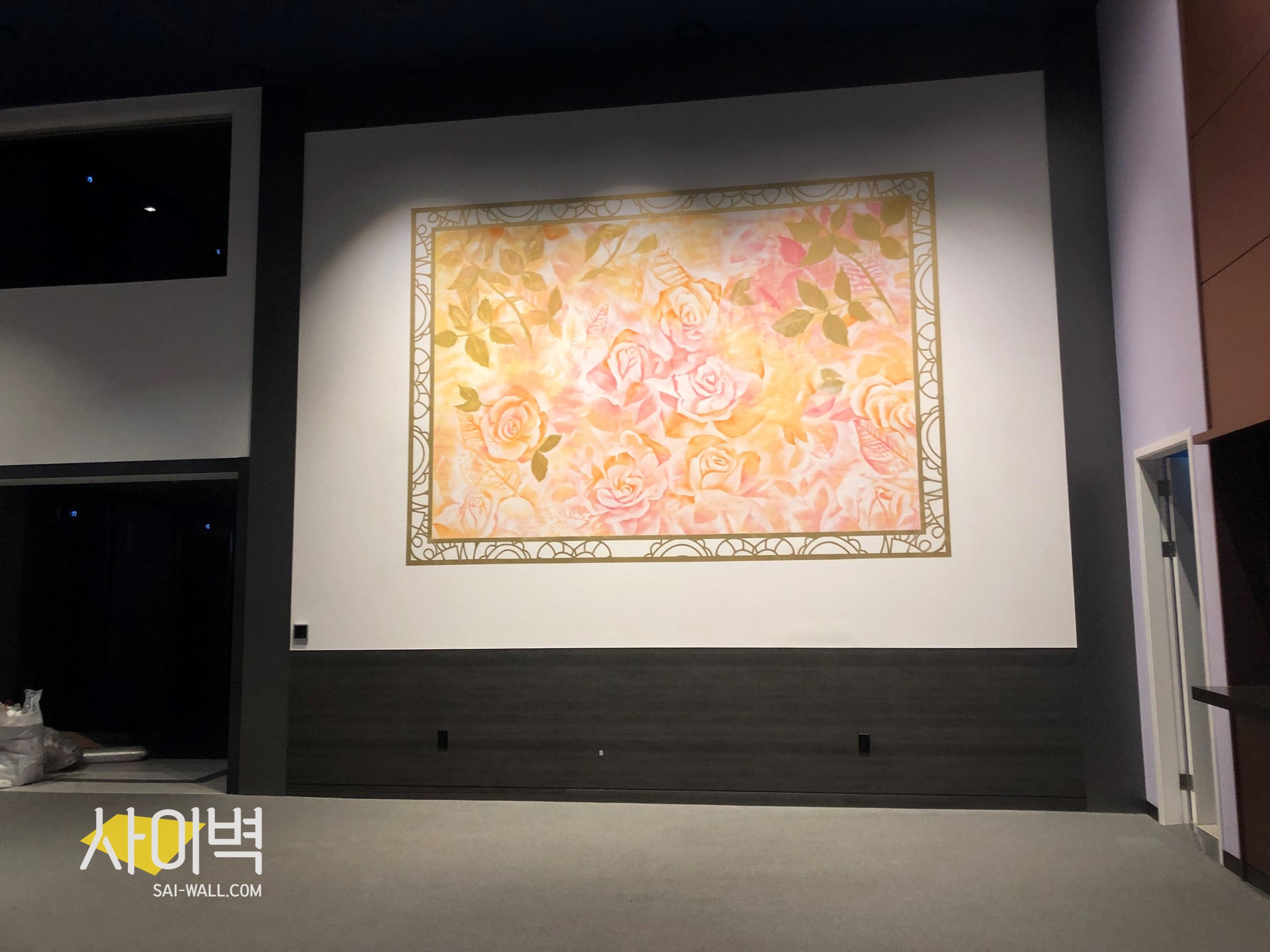 아스티 호텔 연회장 인테리어 벽화 시공 사진 2
